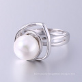 Pearl engagement ring korean style new design pearl finger ring